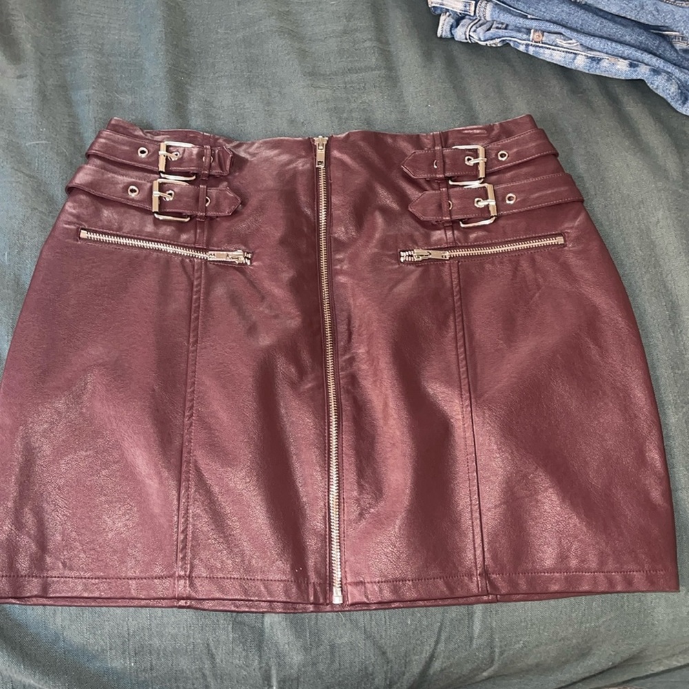 Leather skirts
